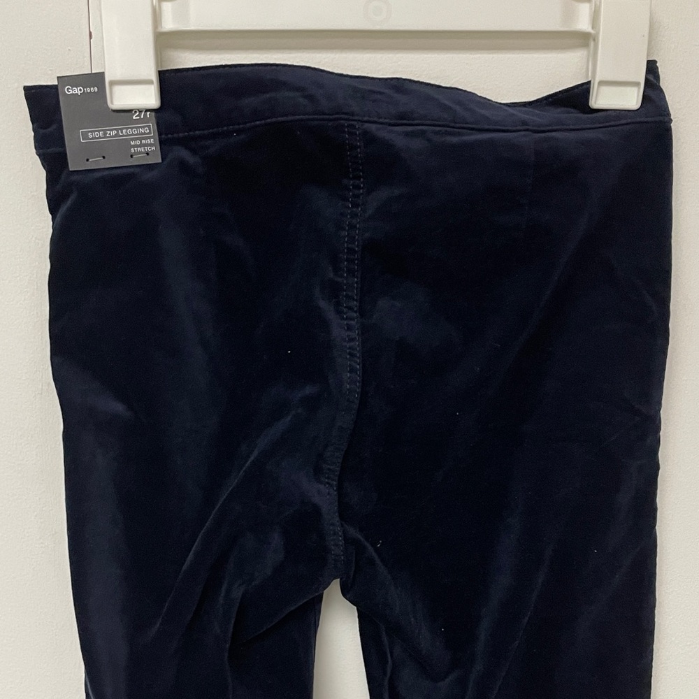 GAP Dark Blue Velvet Leggings